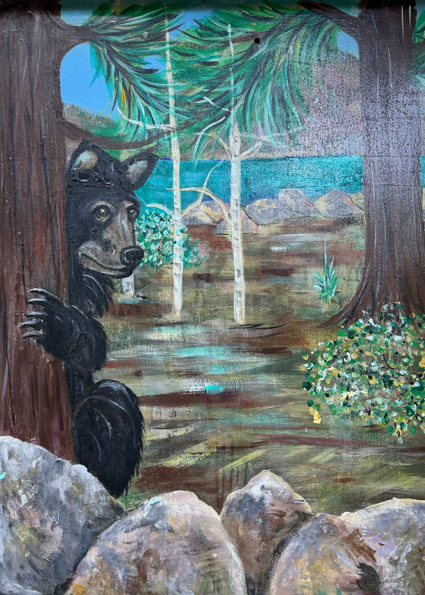 “Peeking Bear”