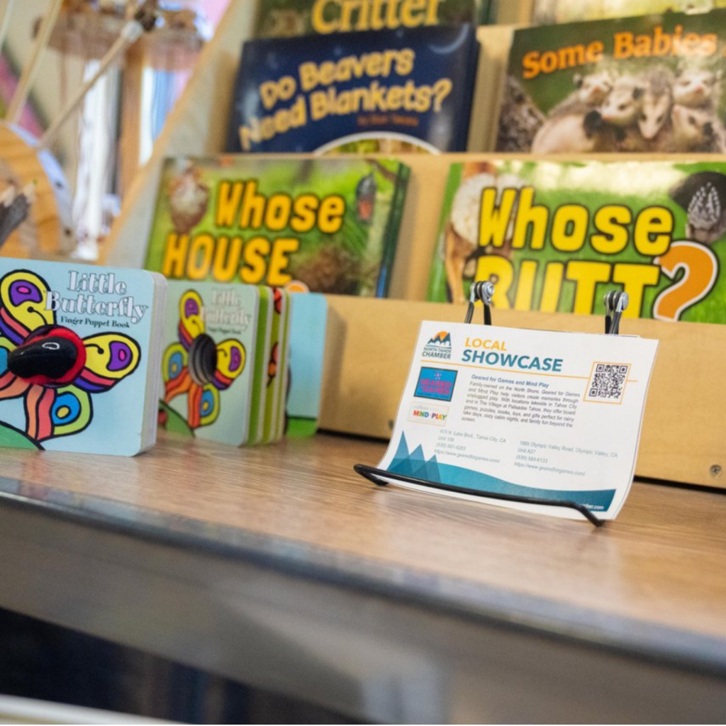 geared for games display at visitor information center